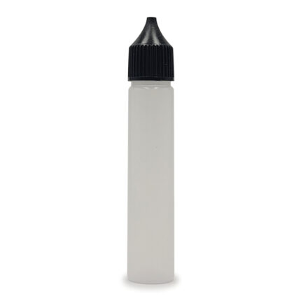 Leerflasche 30ml LDPE mit feiner Dosierspitze.