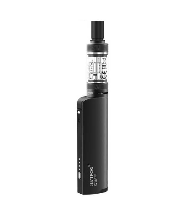 Q16 Pro von Just Fog - E-Zigaretten Starter-Set mit Topfillfunktion, Farbe: schwarz
