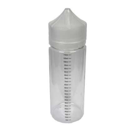 Leerflasche 105 ml mit Nadelspitze transparent