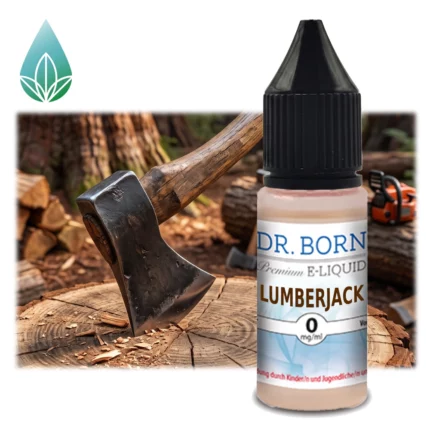 Dr. Born Lumberjack. 10ml Fertigliquid mit Tabakgeschmack ohne Sucralose.