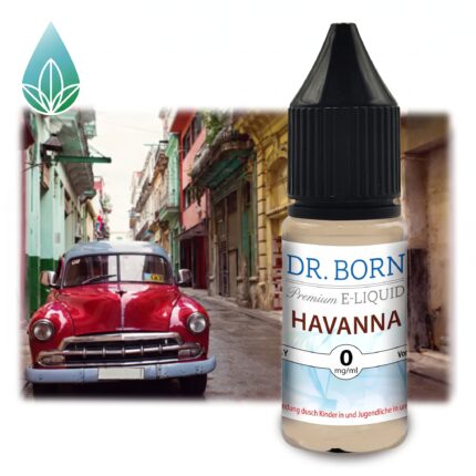 Dr. Born Havanna. 10ml Fertigliquid mit Tabakgeschmack ohne Sucralose.