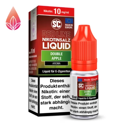 SC Red Line Double Apple 10mg Nikotinsalz Liquid Produktflasche