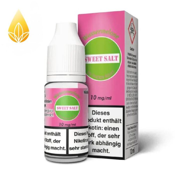 Sweet Salt Wassermelone Nikotinsalz Liquid optional mit 10mg oder 20mg Nikotinsalz erhältlich.