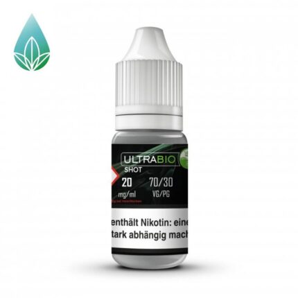 Nikotinshot 70VG/30PG mit 20mg/ml Nikotin von Ultrabio.