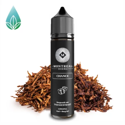 Montreal Original Chance Longfill. 6ml Tabakaroma abgefüllt in einer 60ml Flasche.
