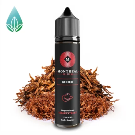 Montreal Original Rodeo. 6ml Tabakroma, abgefüllt in einer 60ml Flasche.
