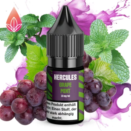 Hercules Grape Mint - 10ml Nikotinsalz Liquid mit 10mg/ml Nikotin.