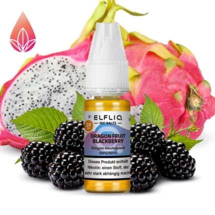 Elfliq Dragon Fruit Blackberry. 10ml Fertigliquid mit Nikotinsalz.